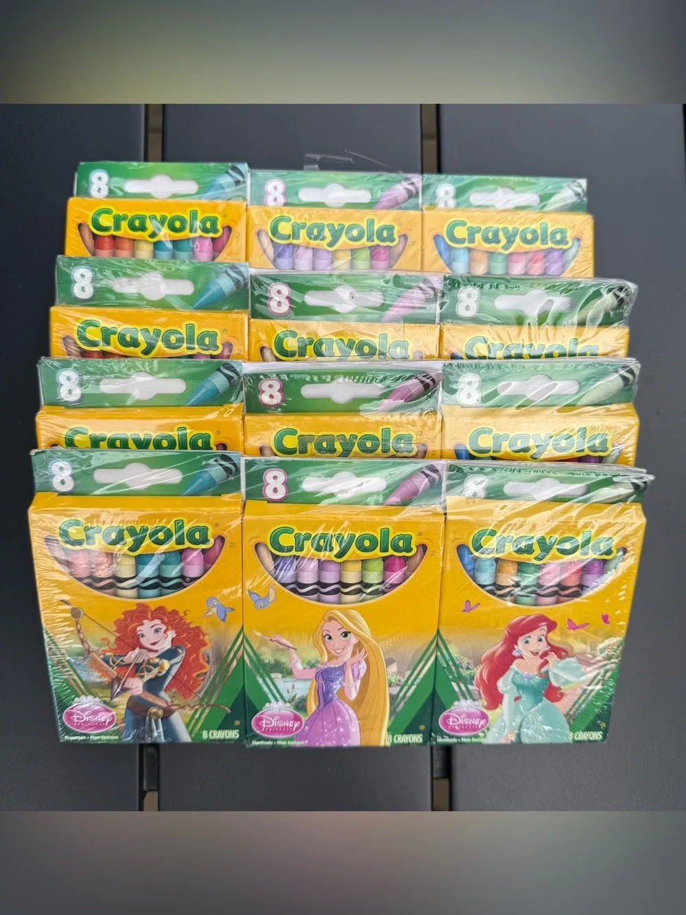 Disney Princesses Crayola Crayons (4 Packs of 3)